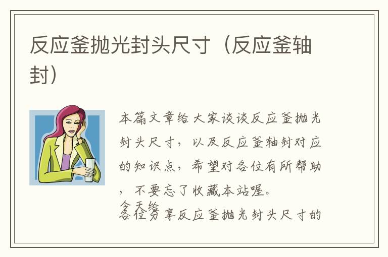 反应釜抛光封头尺寸（反应釜轴封）