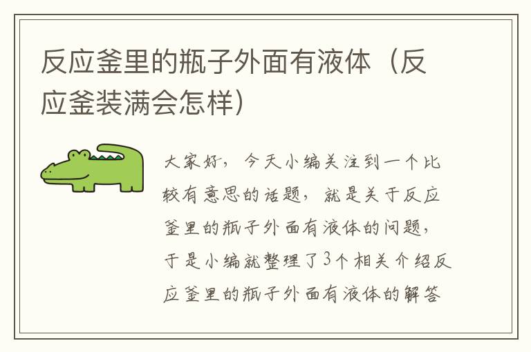 反应釜里的瓶子外面有液体（反应釜装满会怎样）