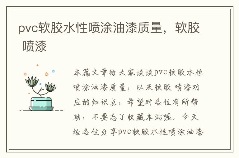 pvc软胶水性喷涂油漆质量，软胶 喷漆