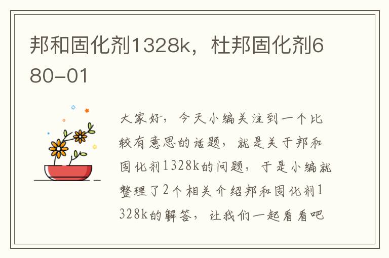 邦和固化剂1328k，杜邦固化剂680-01