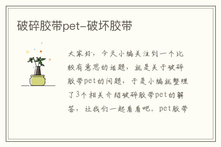 破碎胶带pet-破坏胶带