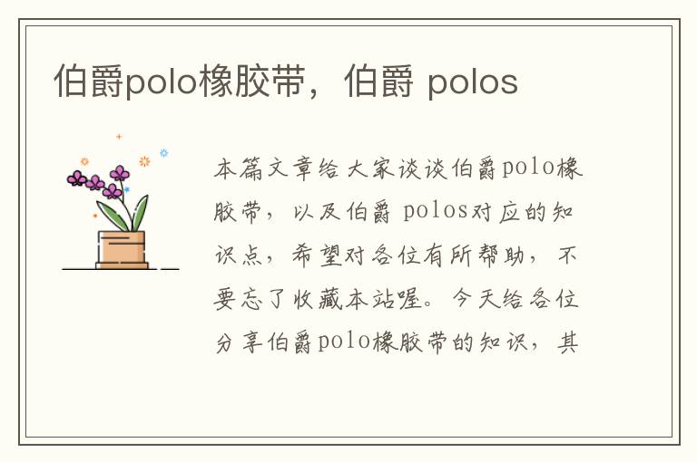 伯爵polo橡胶带，伯爵 polos