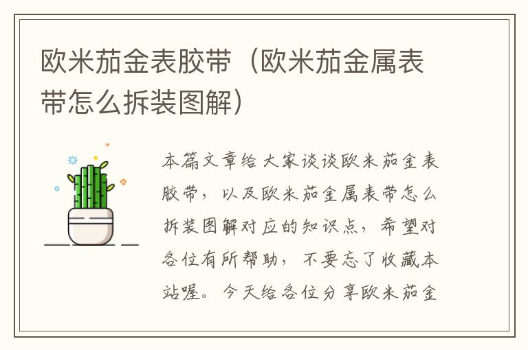 欧米茄金表胶带（欧米茄金属表带怎么拆装图解）