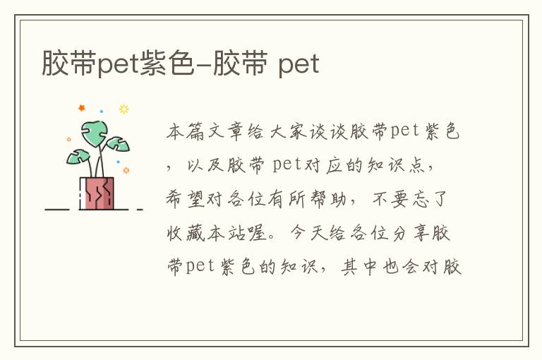 胶带pet紫色-胶带 pet