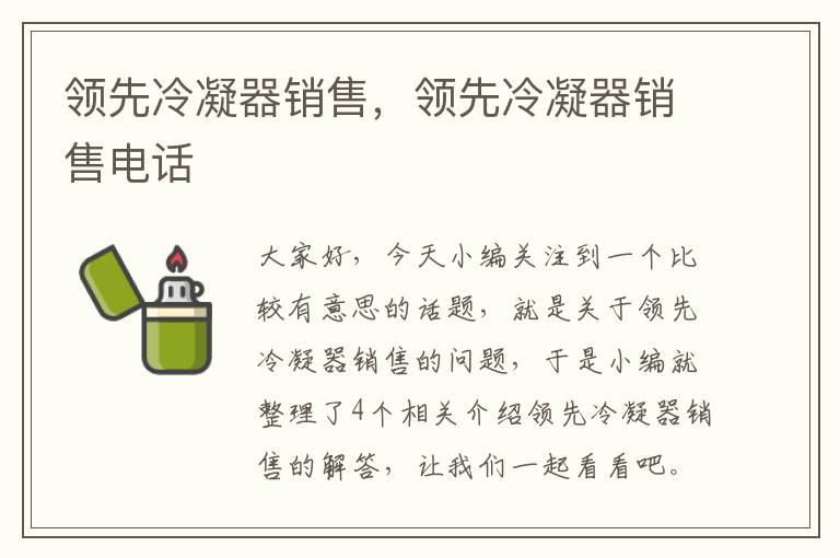 领先冷凝器销售，领先冷凝器销售电话