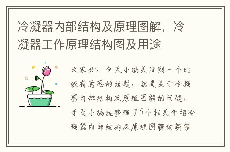 冷凝器内部结构及原理图解，冷凝器工作原理结构图及用途