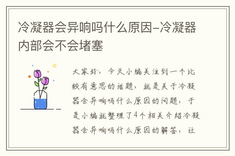 冷凝器会异响吗什么原因-冷凝器内部会不会堵塞