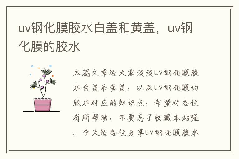 uv钢化膜胶水白盖和黄盖，uv钢化膜的胶水