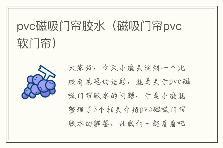 pvc磁吸门帘胶水（磁吸门帘pvc软门帘）